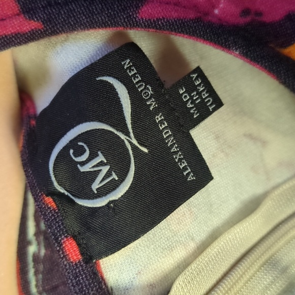 Alexander McQueen Kaleidoscope Abstract Butterfly Print Mini Dress *Altered - Picture 5 of 16